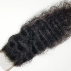Raw Indian 4x4 Natural Wave Closure